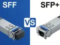 Comparación de módulos SFP y SFP+. El SFP+ es una versión mejorada del SFP, ideal para redes de alta velocidad.