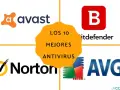 Los 10 mejores antivirus para protegerte de la definición de malware: Avast, Bitdefender, Norton y AVG.