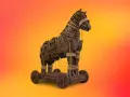 Caballo de madera con ruedas, como el de Troya. Descarga apps con confianza, apkpure es seguro.
