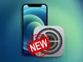 Un iPhone con el icono de Ajustes y un sello "NEW". Aprende a eliminar datos de tu iPhone.