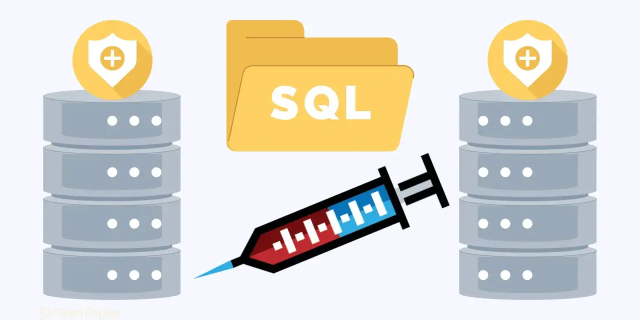 Servidores protegidos y una carpeta SQL amenazados por una inyección SQL.