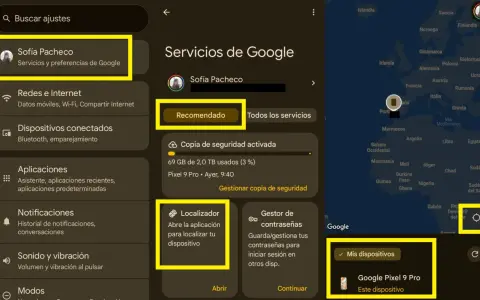 Para saber como ubicar un móvil gratis, accede a "Servicios de Google" y busca la opción "Localizador".