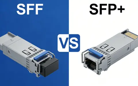 Comparación de módulos SFP y SFP+. El SFP+ es una versión mejorada del SFP, ideal para redes de alta velocidad.