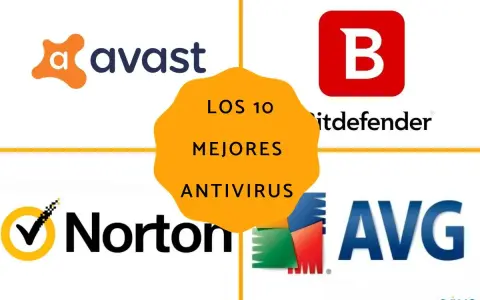 Los 10 mejores antivirus para protegerte de la definición de malware: Avast, Bitdefender, Norton y AVG.