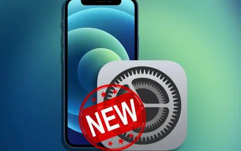Un iPhone con el icono de Ajustes y un sello "NEW". Aprende a eliminar datos de tu iPhone.