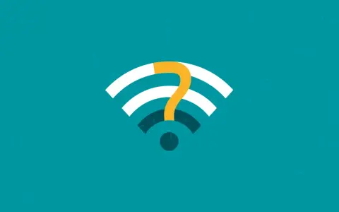 Símbolo de Wi-Fi con un signo de interrogación naranja, ¿problemas con los router?