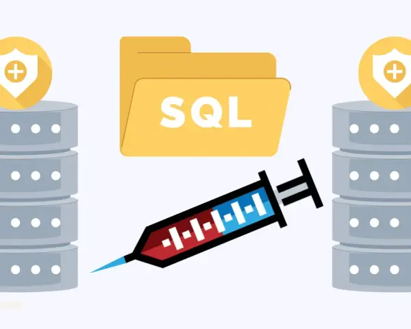 Servidores protegidos y una carpeta SQL amenazados por una inyección SQL.