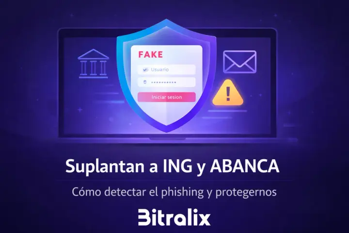 Alerta de phishing: cómo saber si una página es segura. Pantalla de inicio de sesión falsa en un portátil.
