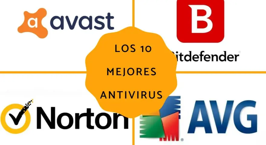 Los 10 mejores antivirus para protegerte de la definición de malware: Avast, Bitdefender, Norton y AVG.