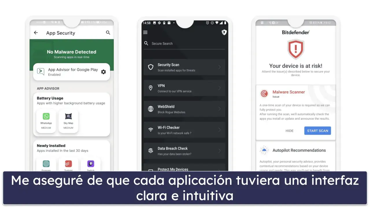 Descargar antivirus gratis para tablet Android en español es fácil. La interfaz es clara e intuitiva.